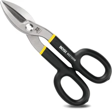 8 Inch Tin Snips Metal Cutters Carbon Steel with Rubber Handle