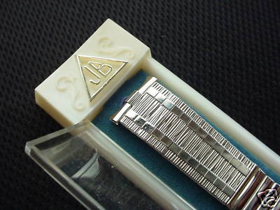 NOS woodgrain JB Champion Watch Band spring lugs 19mm