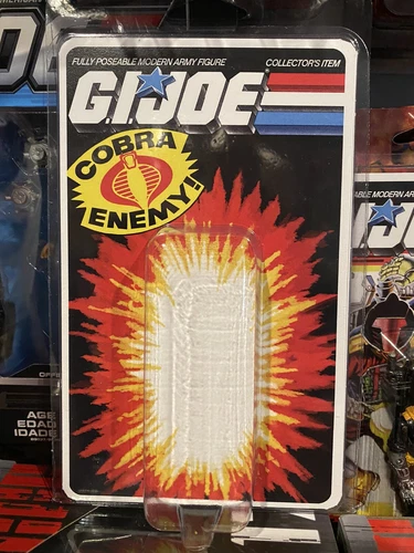 GiJoe Cobra The Enemy MOC Style Protective Display Case With Custom Card Back