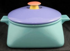 Lindt Stymeist Colorways Square Casserole 2.75 Quart Turquoise and Blue