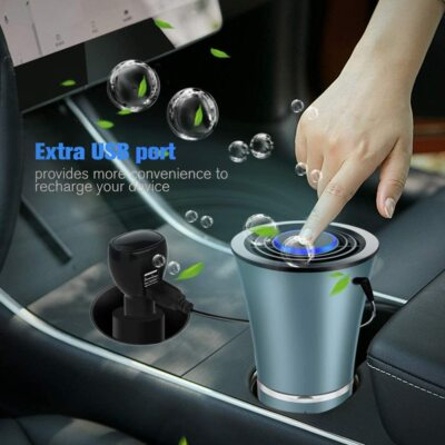 #ad #ad 360° Car Air Purifier HEPA USB Portable for Vehicle Odors $12.99