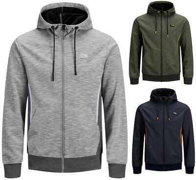 JACK & JONES CORE Herren Hoodie mit Reißverschluss Kobe Sweat