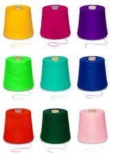 30€/Kg 🌟 100% Bio-Baumwolle • FARBAUSWAHL • 28/2 • Zwirn Strckwolle Garn Kone