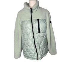 Koolaburra By Ugg Mint Green Puffer/teddy Coat Large