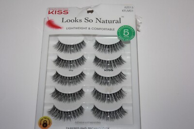 KISS Looks So Natural Light & Comfortable Eyelashes 5 Pair 62013 (KFLM01) Sealed