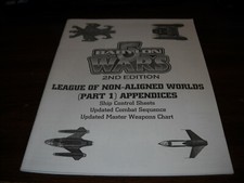 Babylon 5 Wars: 2nd Edition: League of Non-Aligned Worlds (Part 1) Appendices