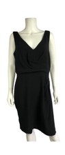 Ivanka Trump Dress Black Sheath LBD Sleeveless Fully Lined Career Sz 14 NWT Flaw