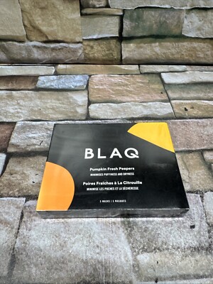 BLAQ Pumpkin Fresh Peepers 5-Pk Hydrogel Eye Masks Reduce Fine Lines & Puffiness