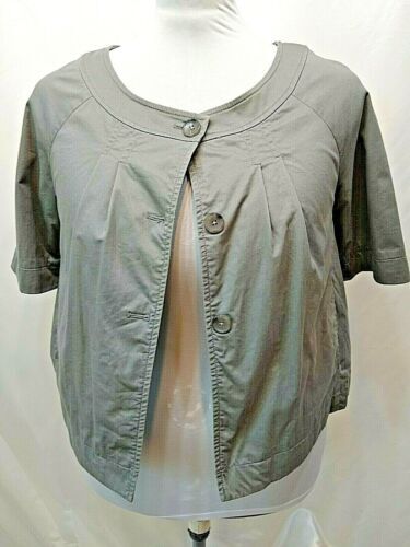CINOH CAVARLEY W BUTTON GILET Vest Front Button Metal Wool 36 S 