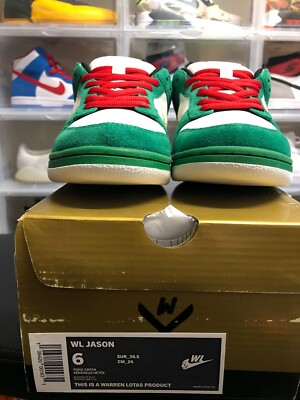 Warren Lotas 🔥 Jason Dunk Low - Toxic Green US 6 / UK 5