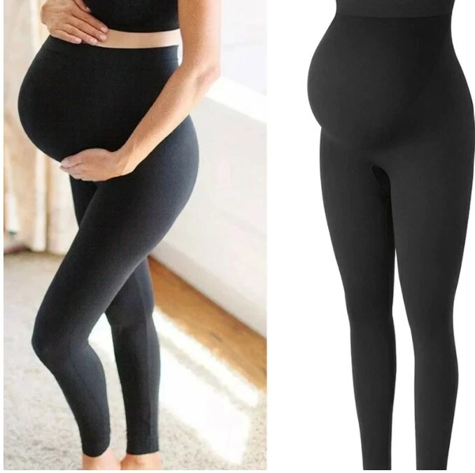 Leggings de cintura alta mujeres embarazadas, ropa de maternidad ajustada, | eBay