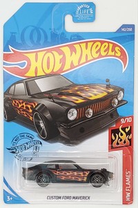 hot wheels custom ford maverick flames