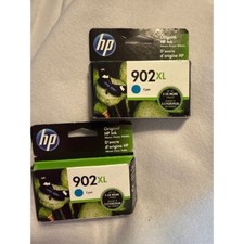 HP 902XL Cyan High Yield Ink Cartridge T6M02AN Bundle Of 2 Cartridges