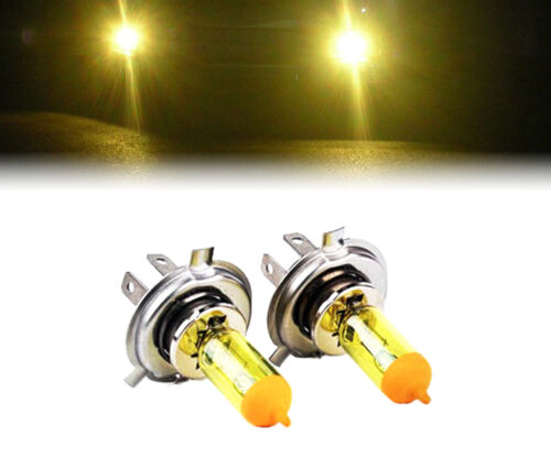 YELLOW XENON H4 100W BULBS TO FIT Toyota MR 2 MODELS - Picture 1 of 1