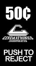Cinematronics Arcade Coin Door Inserts - $.50...