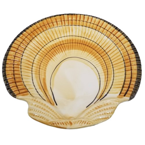Fitz & Floyd Clam Sea Shell Dinner Salad Plate 8.5" Diameter Hand Painted 1976 - Picture 7 of 7