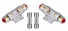 2 IMC Audio 4/8 Gauge AGU Fuse Holder with 2 30 Amp Fuse for Car Audio