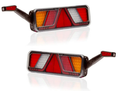 2x LED Rückleuchten groß mit Umrissleuchten Set LKW Anhänger 24V KOGEL KRONE