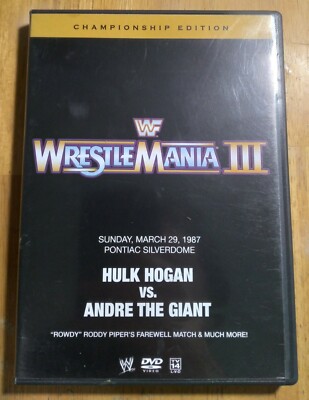 WWF Wrestlemania III Championship Edition 2 Disc DVD Set Hulk VS