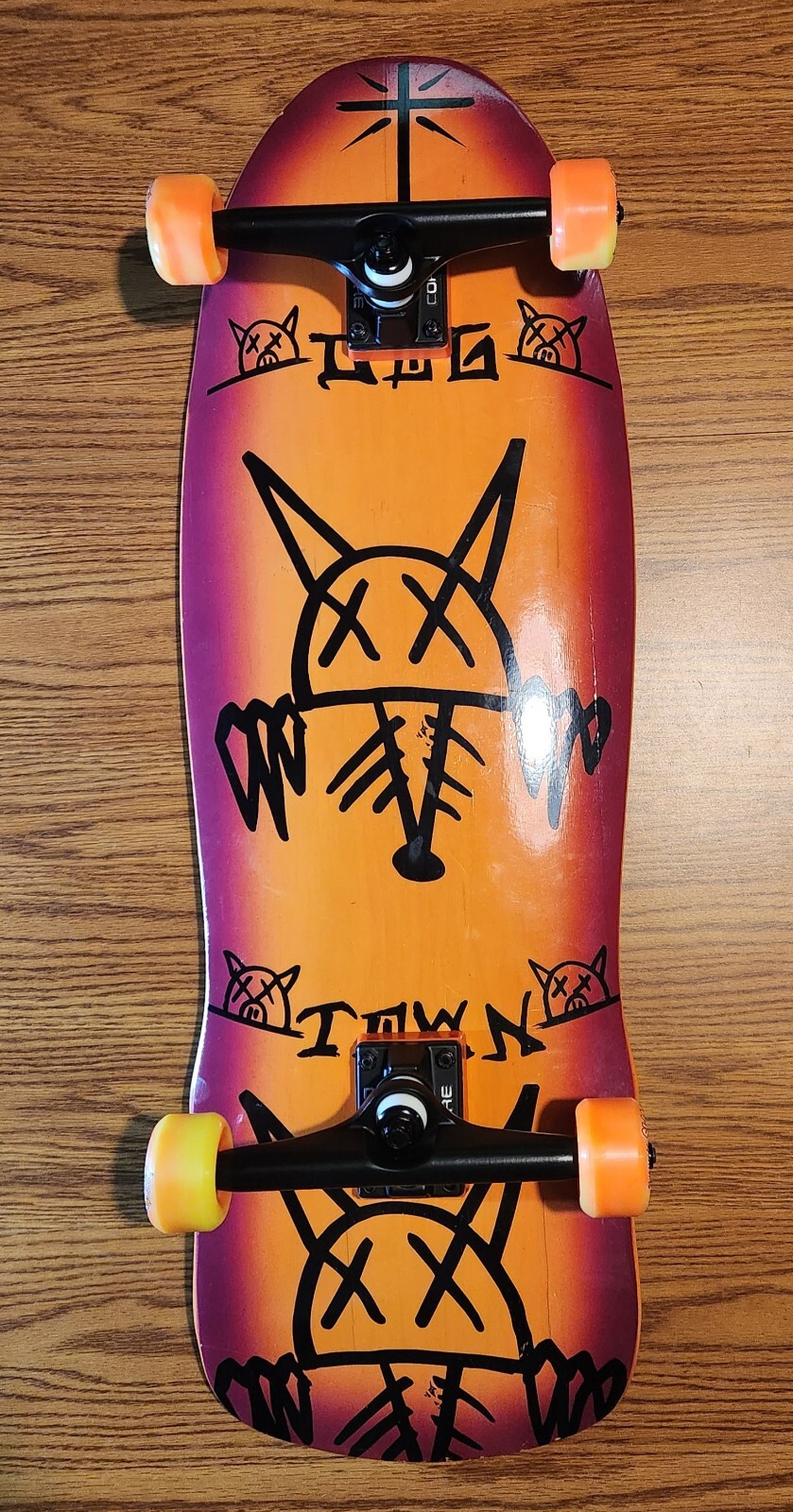 Dogtown Jay Adams "Rat Face" Skateboard w/Clear Grip Over Stickers, Snot Wheels