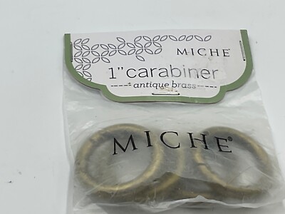 Miche Antique Brass (qty 4) 1'' Carabiners NIB
