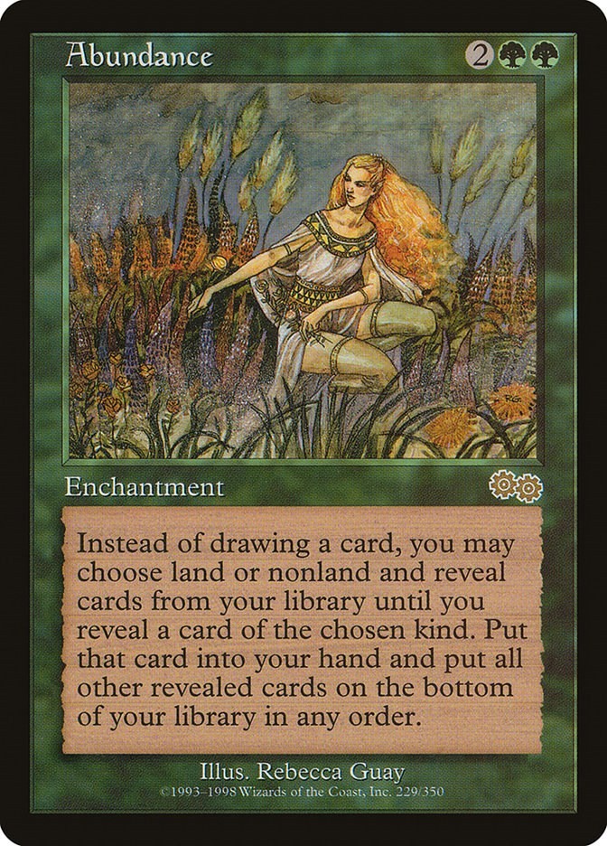 Abundance #229 (LP) Urza's Saga MTG