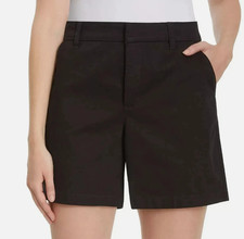 Gloria Vanderbilt Women's Chino Shorts, Black, Size 14 USED
