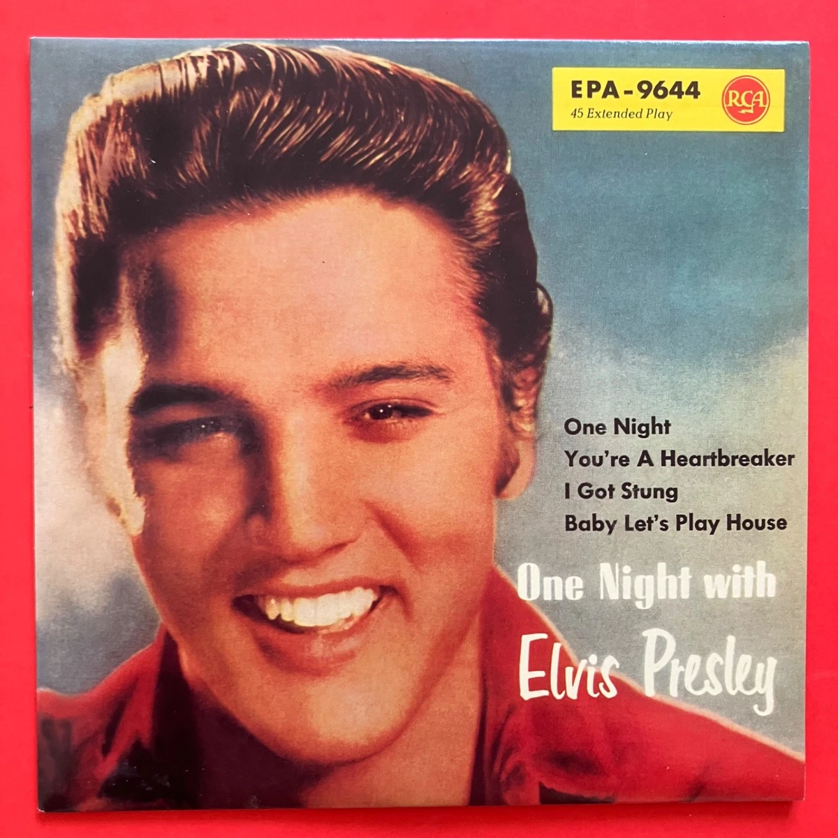 Elvis Presley Vinyl Record One Night With Elvis Presley 4 Track 7" EP 2001
