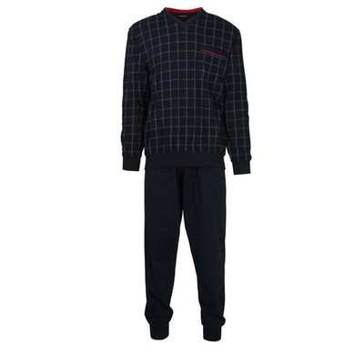 Götzburg men's pyjamas long-pajamas V-neck, pure cotton