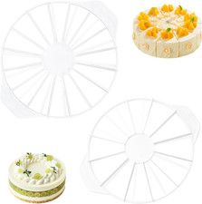 Runde Tortenteiler Wiederverwendbar 10/12/14/16 Stücke Kunststoff Küche