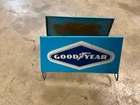 Vintage Goodyear Tires Advertising Gas & Oil Sign Rack Tire Display Holder