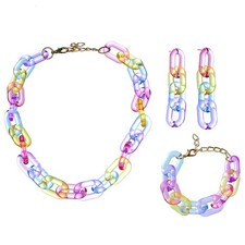 Earring Necklace Bracelet Set Childrens Jewelry for Girls Kids Jewellery