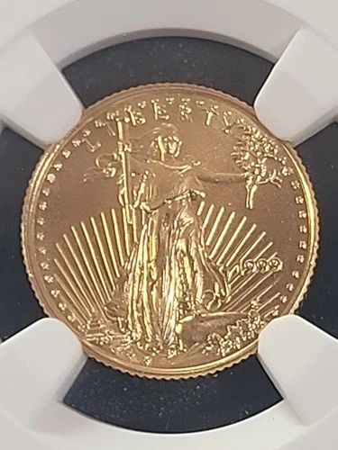 **GOLD**1999 EAGLE G$5 GRADED NGC MS69