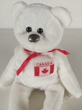 Ty Beanie Babies Canade The Teddy Bear  "Maple"  P.V.C.Pellets, 1996