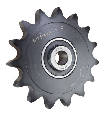 15 Tooth Steel Idler Sprocket for #60 Roller Chain with 1/2'' ID 60BB15H-1/2