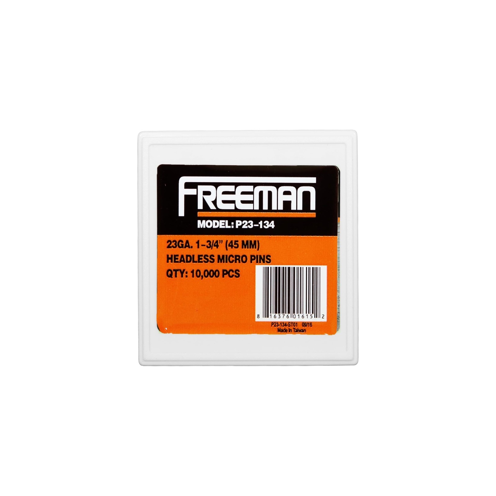 Freeman P23-134 23-Gauge 1-3/4" Glue Collated Headless Micro Pins (10,000 Cou...