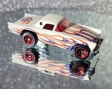 Hot Wheels '57 T-Bird Star Spangled White w Flames 1977