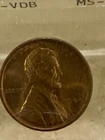 1909 VDB LINCOLN WHEAT CENT  MS 63 RED BROWN LOVELY ORIGINAL PREDOMINATELY