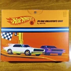 Vintage Hot Wheels Redline 24 Car Collectors Case Storage Orange White USA 1968