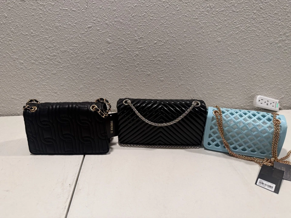 Lote de 3 bolsos bandolera Forever 21 pequeños de gelatina para mujer Foto 2 de 4