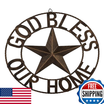 Ontrip 18 Metal Barn Star Wall Decor Rustic Western Lone Star Metal Wall Art