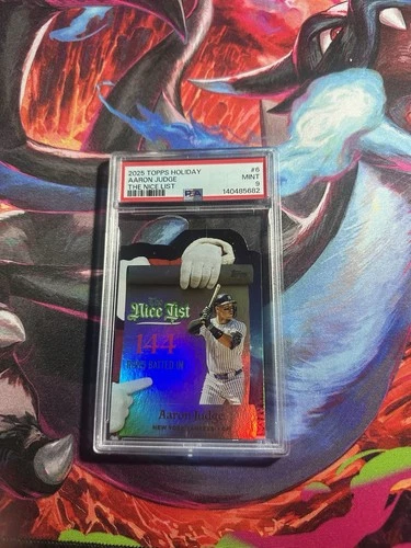 Aaron Judge #MNL-6 2025 Topps Holiday The Nice List - Yankees PSA 9