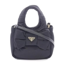 Prada Padded Re-Nylon Handbag Women Black One Size