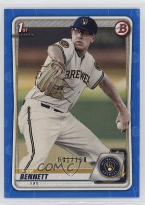 2020 Bowman Prospects Blue 81/150 Nick Bennett #BP-140 17lu