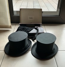 ZYLINDER HUT KLAPPBAR - 2 x - VON HUT SIMON IN KREFELD + HANDSCHUHE - REDUZIERT.