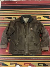 Carhartt  XL Lined Jacket Distressed Faded J2...