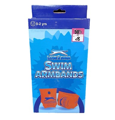 Slazenger Love2Schwimmarmbänder orange Kinder Schwimmhilfe Alter 0-2 Jahre kostenloser Versand!