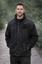 5.11 Tactical Series Black Fleece Jacket Mens Large Full Zip Tactical