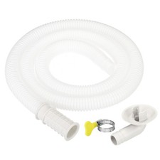 3.3ft Air Conditioner Drain Hose Kit, Hose with Clamp Connector 6 White