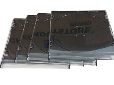 Slim Black CD Jewel Cases 200 Pcs New Case Packed